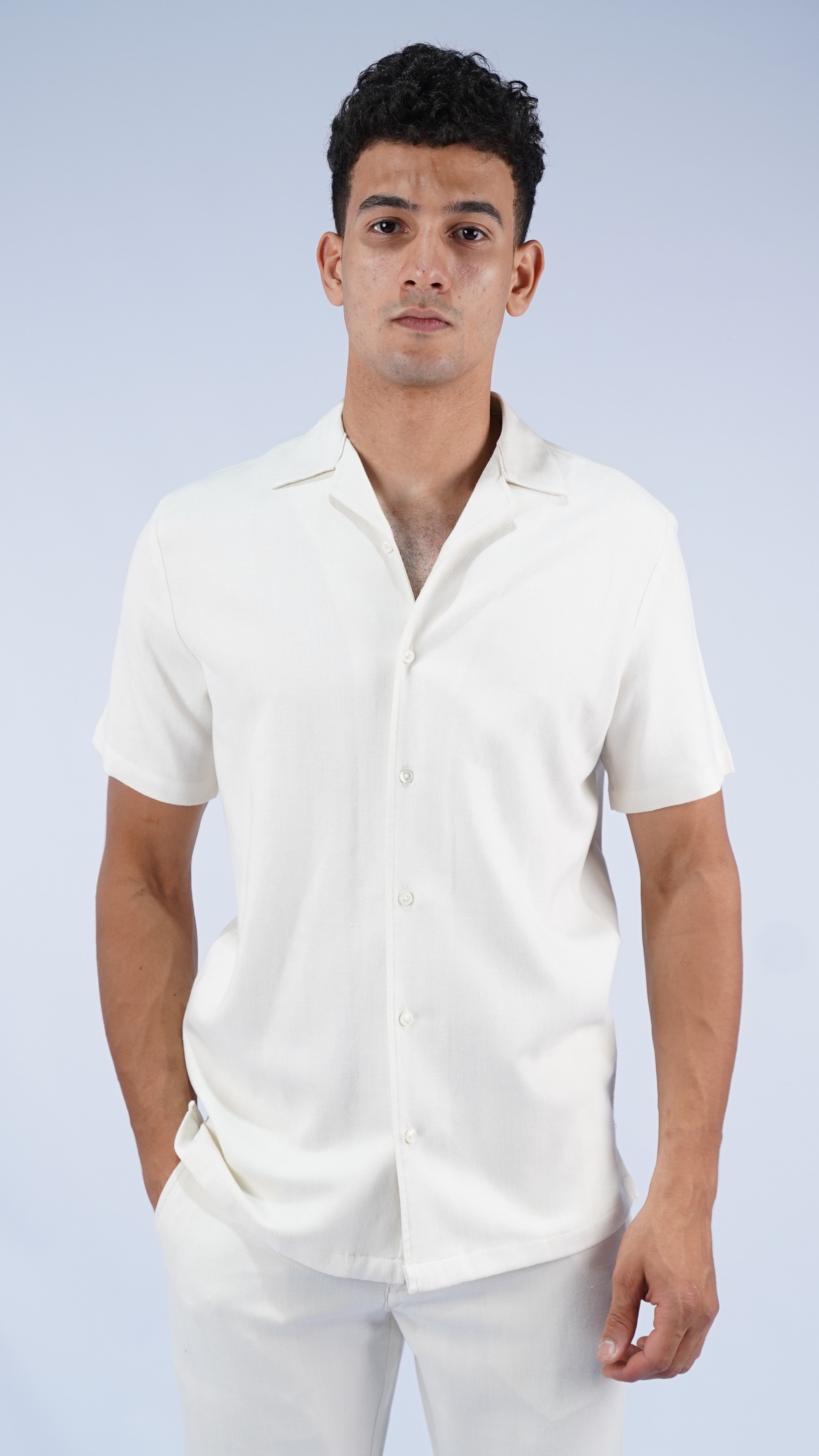 Linen x Cotton Shirt - Short Sleeve