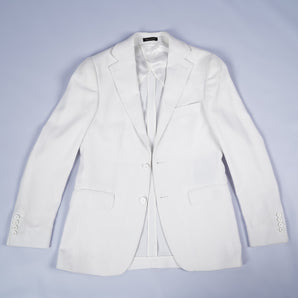 White - Linen - Single Breasted - Notch Lapel